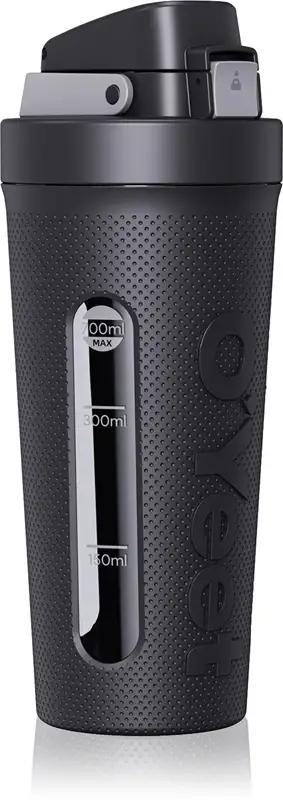 Naipo Oyeet Shaker shaker per lo sport colore nero 700 ml
