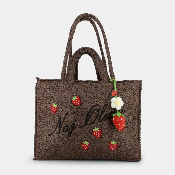 NAJ OLEARI Borsa Mare da Donna, marrone