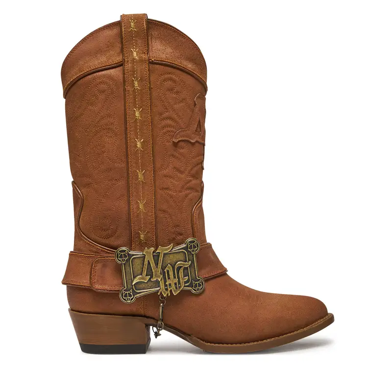 Naked Wolfe Stivali texani Outlaw 00021 Marrone