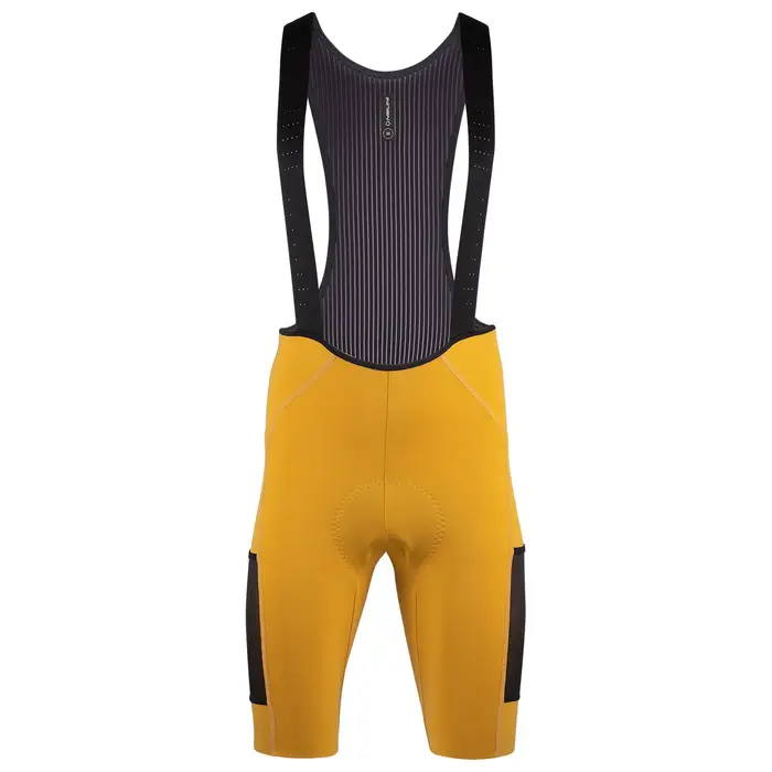 Nalini Pantaloncini con bretelle Gravel Giallo
