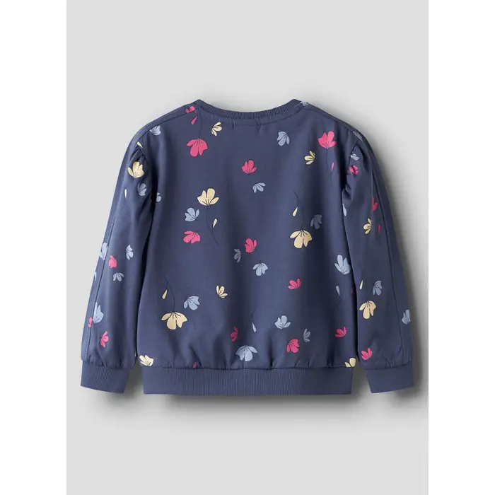 name it Felpe FELPA GIROCOLLO NULA PRINT BAMBINA Blu