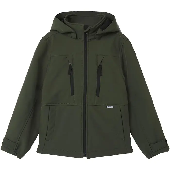 name it giacca a vento GIUBBOTTO SOFTSHELL ALFA RAGAZZO Verde