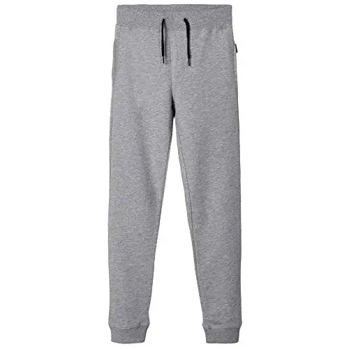 NAME IT Nkmsweat Pant Unb Noos, Pantaloni Sportivi Bambini e ragazzi, Grigio (Grey Melange), 104