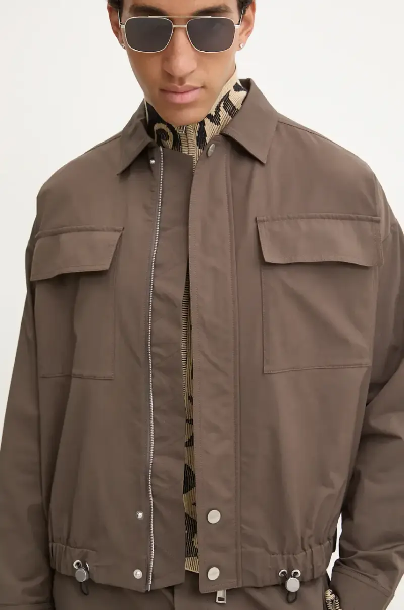 Nanushka giacca EMERIC uomo colore marrone NM24PFJK00797