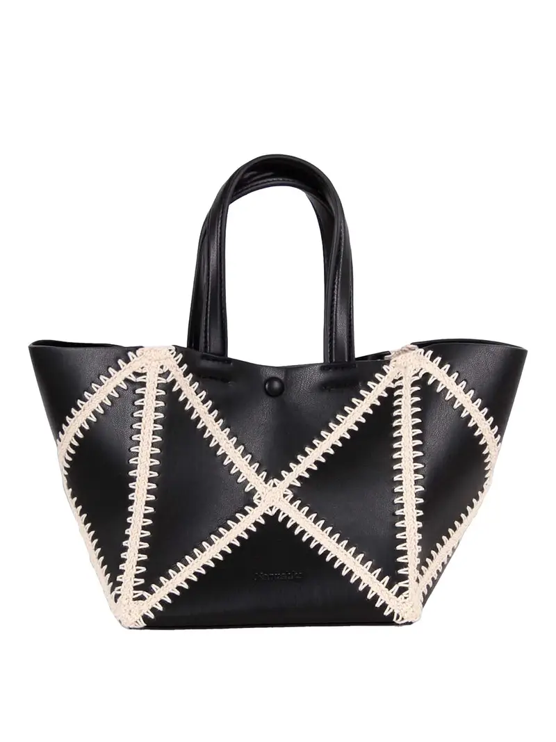 Nanushka Mini Borsa Origami Nero