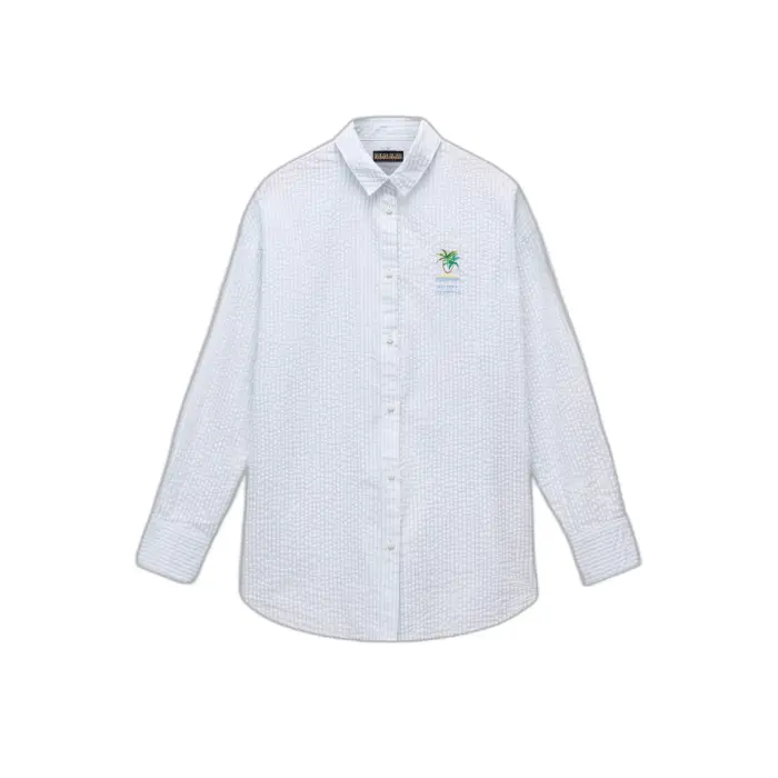 Camicia da donna a maniche lunghe Napapijri Fete Blanc