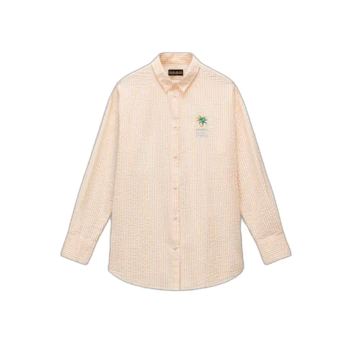 Camicia da donna a maniche lunghe Napapijri Fete Orange