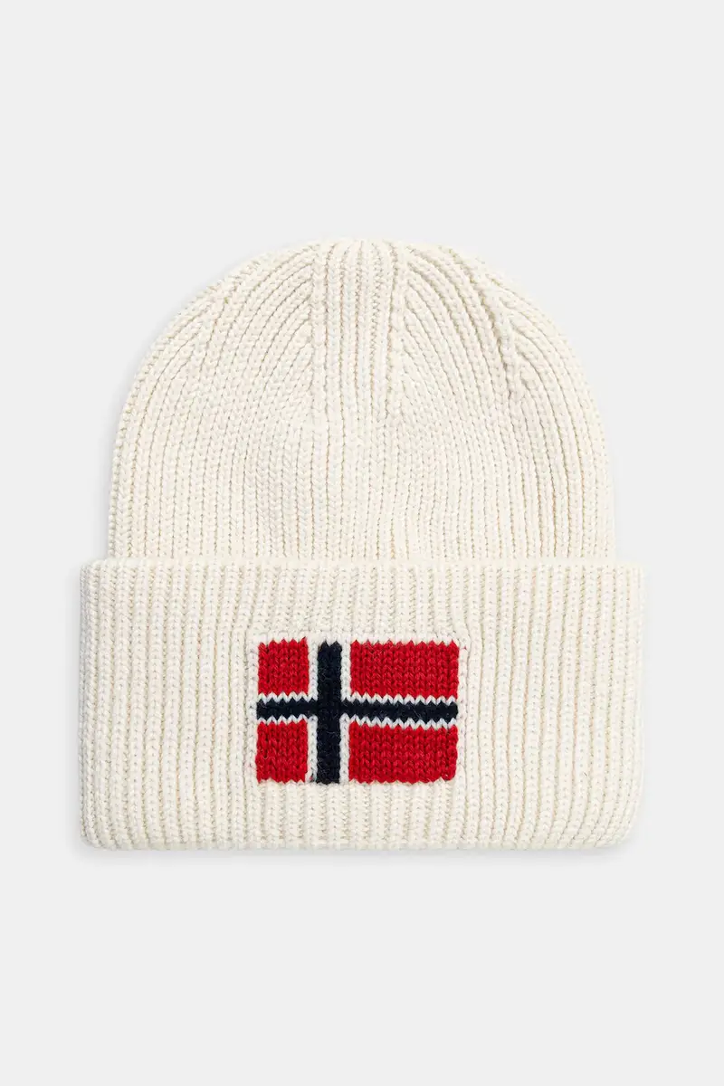 Napapijri cappello in lana F-Evei colore beige NP0A893PN1J1