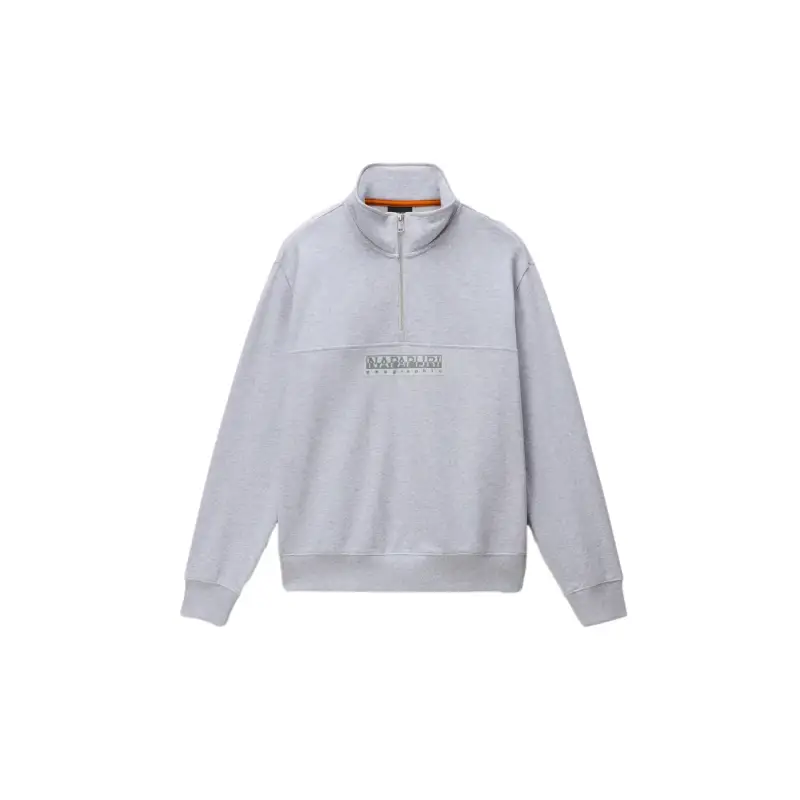 Napapijri Felpa 1/2 zip in French Terry Box Logo