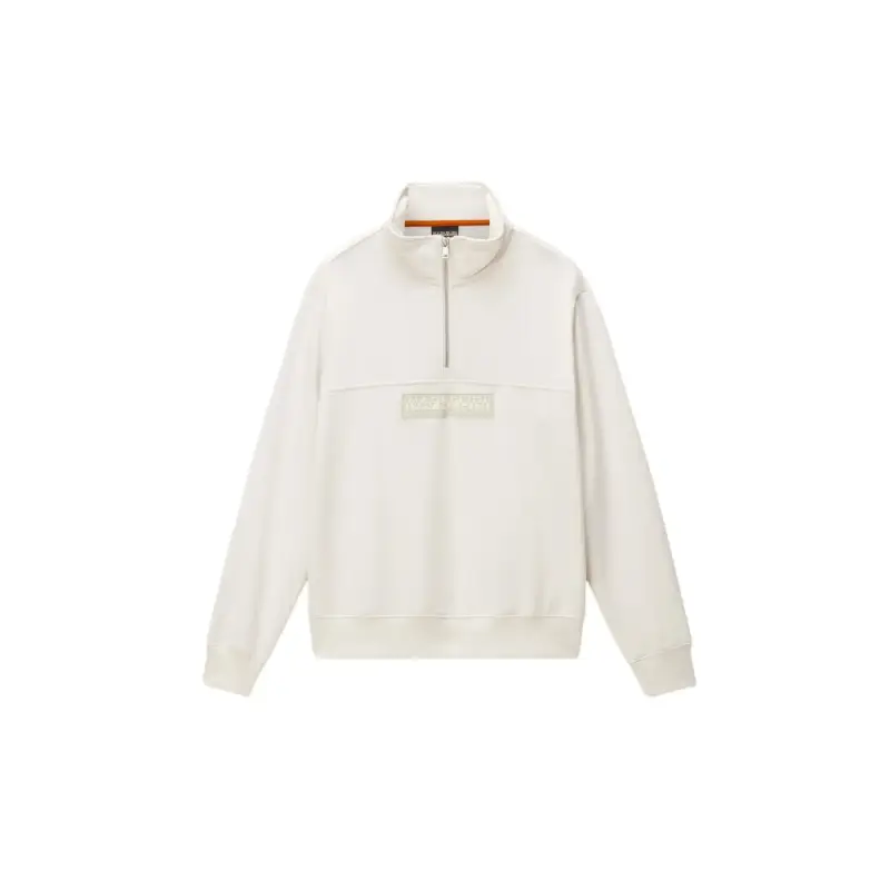 Napapijri Felpa 1/2 zip in French Terry Box Logo