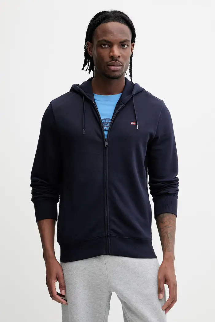 Napapijri felpa in cotone BALIS Blu navy