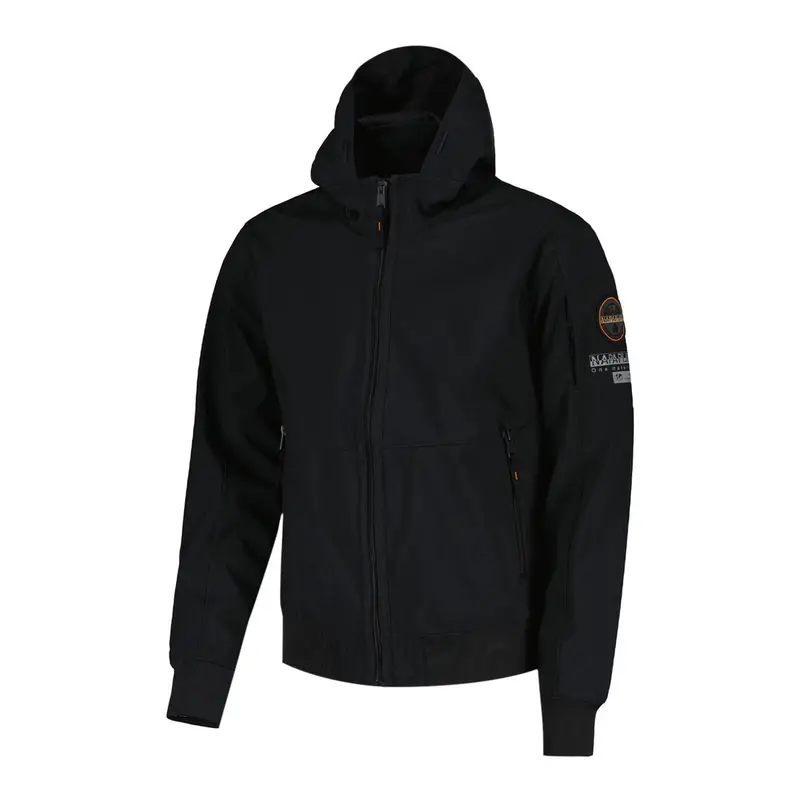 Napapijri GIACCA CON CAPPUCCIO MELVILLE Nero