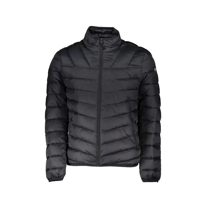 Napapijri Giubbotto Uomo Nero con Cappuccio e Tasche