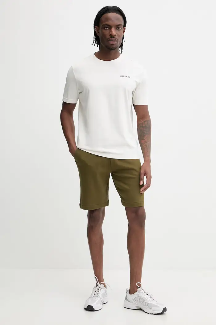 Napapijri pantaloncini in cotone NALIS Verde