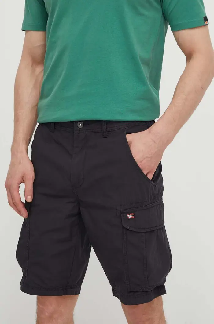 Napapijri pantaloncini in cotone Noto 2 0 Nero