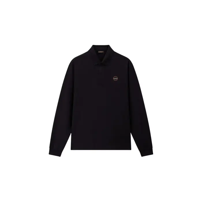 Napapijri Polo a maniche lunghe E-Badge Noir