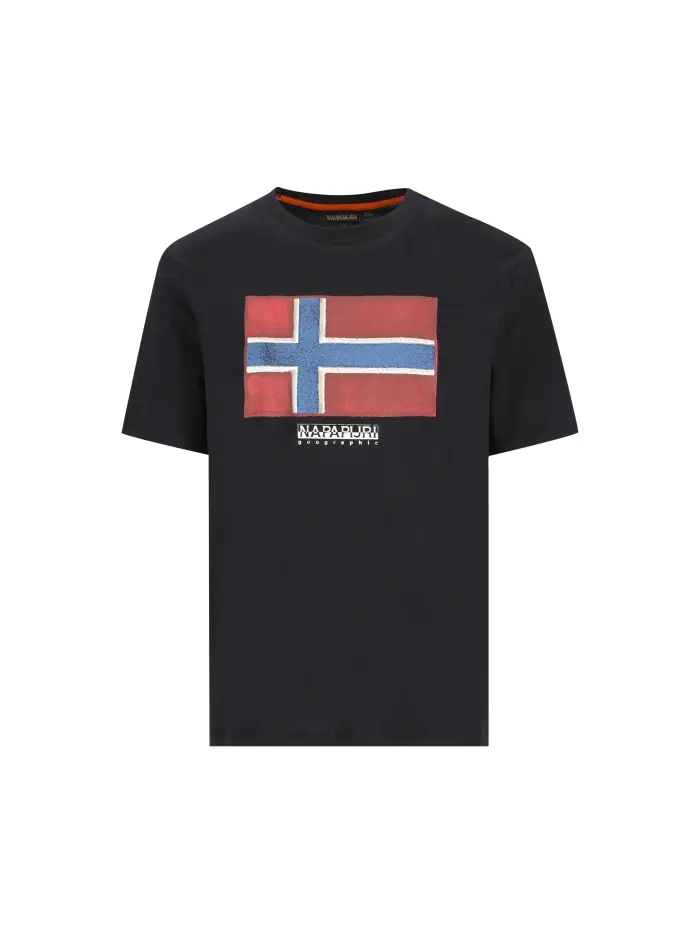 T-Shirt realizzata in cotone NERO