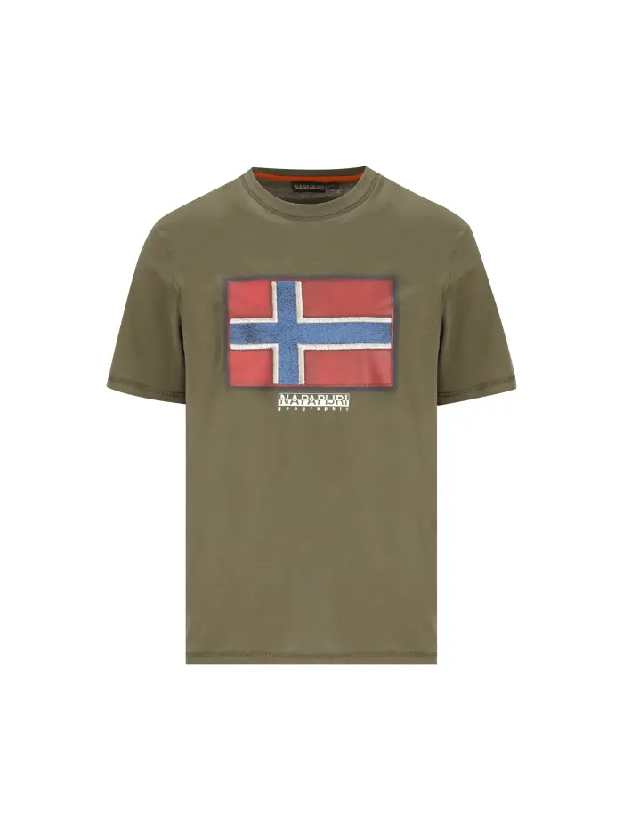 T-Shirt realizzata in cotone VERDE
