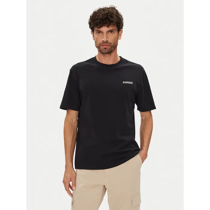 Napapijri T-shirt Smallbox NP0A88TR Nero Regular Fit