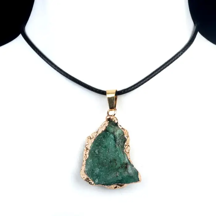 Natural Stone Collana da donna con ciondoli irregolari in pietra naturale per donne eleganti che amano le catene regalo romantiche 45+5 cm