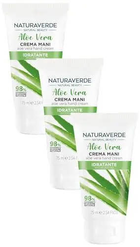 Naturaverde Natural Beauty - Crema per Pelle delle Mani, Aloe Vera, Idratante, 75ml