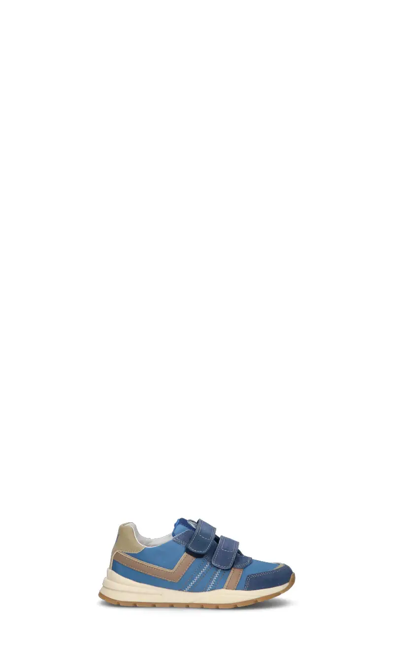 NATURINO Sneaker bimba blu/beige in pelle Vario