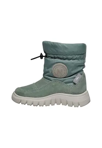 Naturino Stivali in Suede e Tessuto Tecnico, Salvia