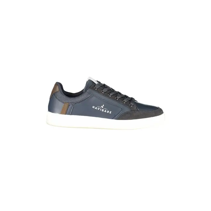 Navigare Sneakers Uomo Blu Stampa Logo