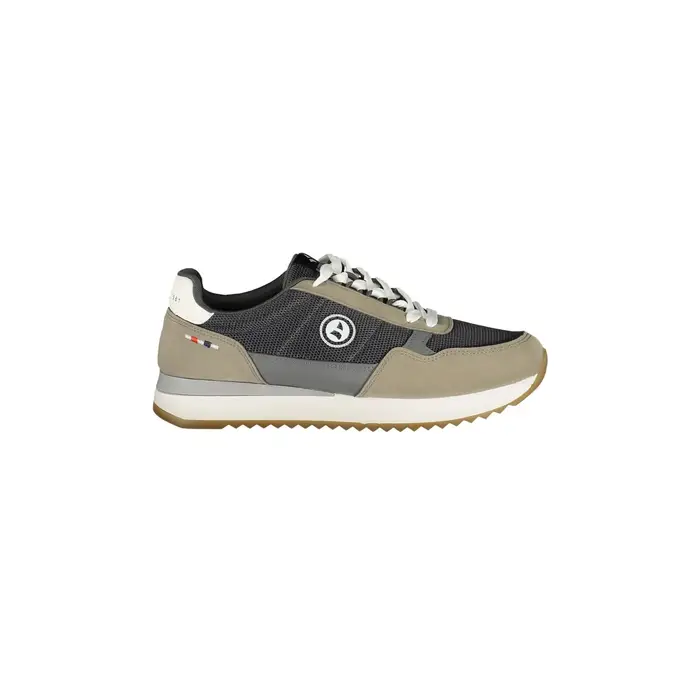 Navigare Sneakers Uomo Grigie Stampa Logo Grigio