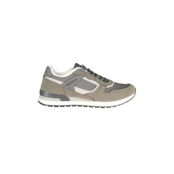Navigare Sneakers Uomo Grigie Stampa Logo Grigio