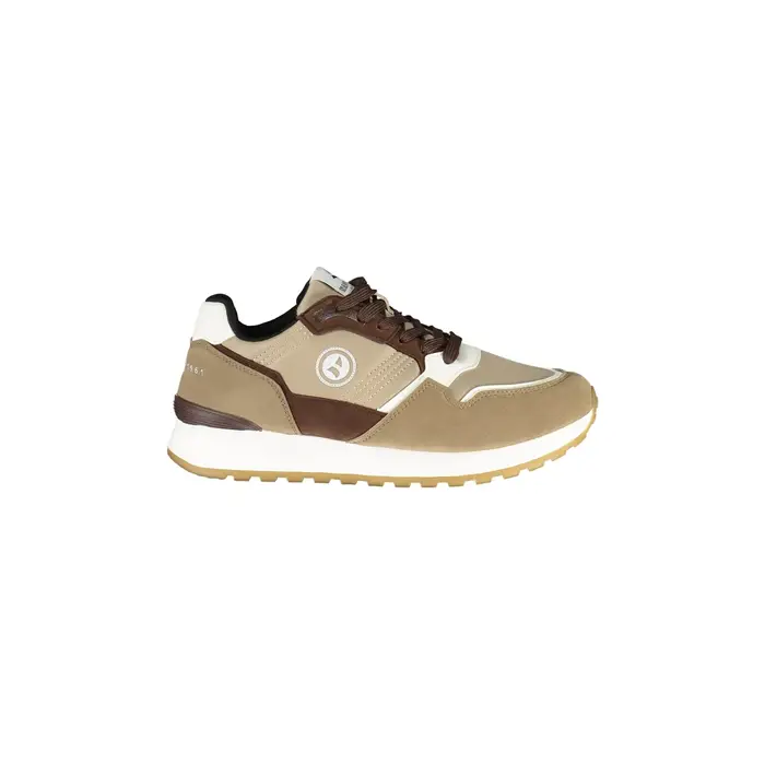 Navigare Sneakers Uomo Marrone Stampa Logo