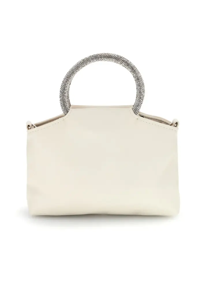 Borsa crema con manico gioiello Nbg SERA/1281 [CREMA]