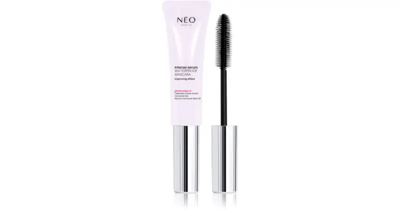 Neo make up Intense siero mascara waterproof per ciglia voluminose e separate colore nero 9 ml