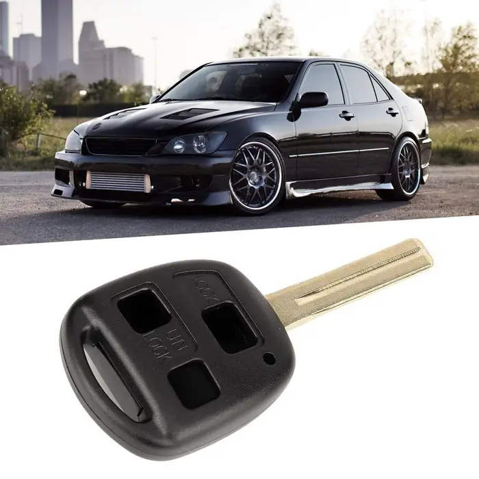 Guscio chiave telecomando sostitutivo a 3 pulsanti per Lexus IS200 GS300 LS200 RX300 miniatura 3