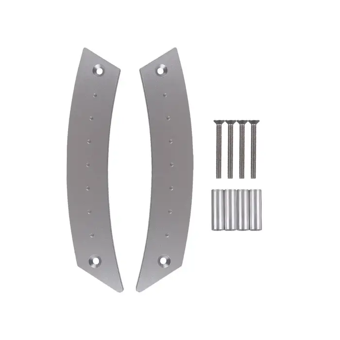 Neoglint Maniglie per porte Sostituzione della copertura protettiva della maniglia interna della porta per VW Beetle 1998-2010 argento