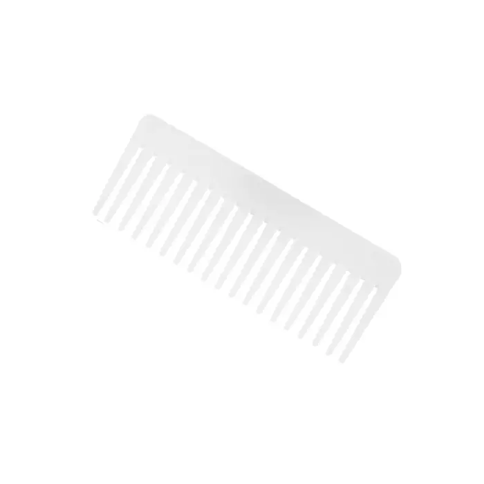 Neoglint Pettine a denti larghi Districante per capelli grandi Vieni per capelli ricci Spazzola per capelli bagnata e asciutta bianco