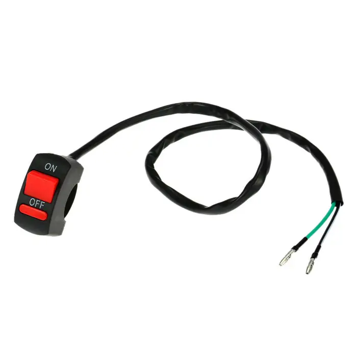 Neoglint Pulsante ON/OFF dell interruttore di spegnimento della fiamma del manubrio universale del motociclo per l interruttore Moto