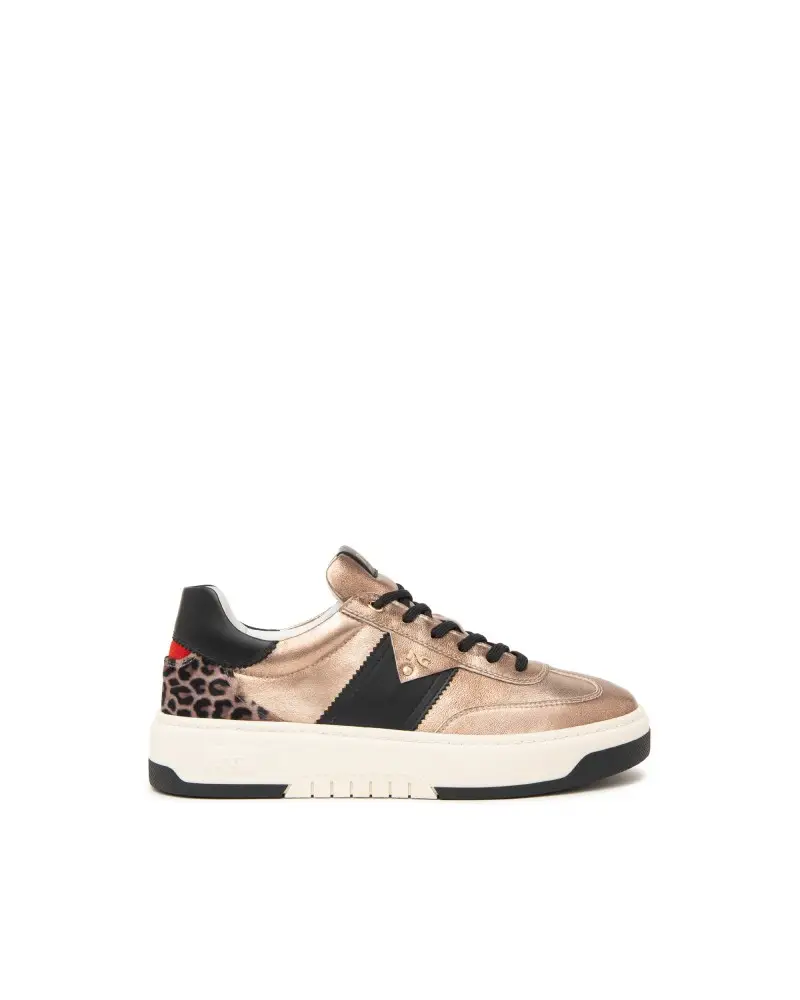 NERO GIARDINI sneakers da donna in pelle laminata i411647d406 BRONZO