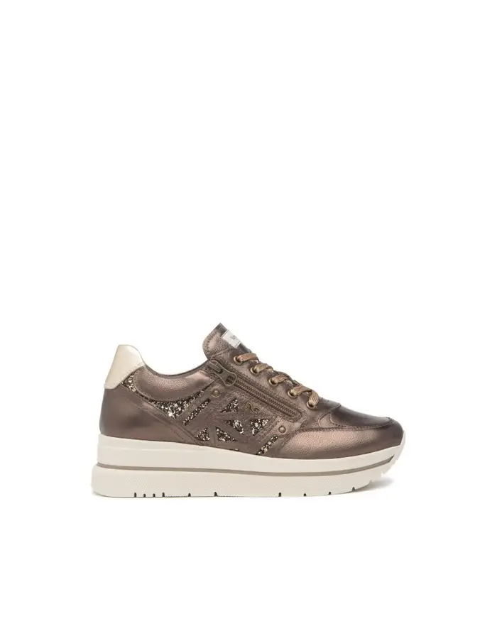 NERO GIARDINI sneakers donna in pelle t.moro i514101d300 MARRONE