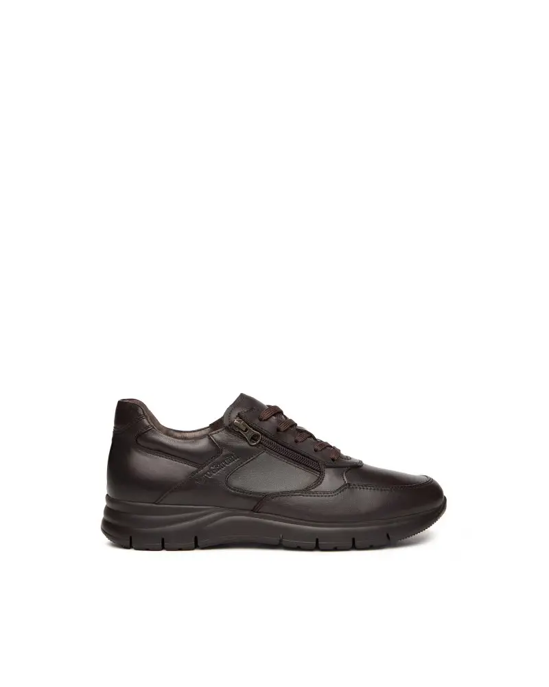 NERO GIARDINI sneakers in pelle t.moro i402153u300 MARRONE