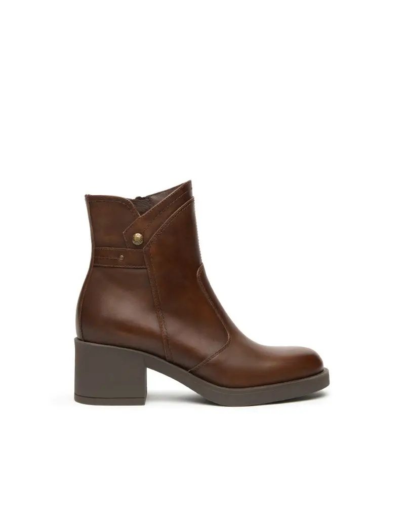 NERO GIARDINI stivaletti donna in pelle col. beige i513874d412 MARRONE
