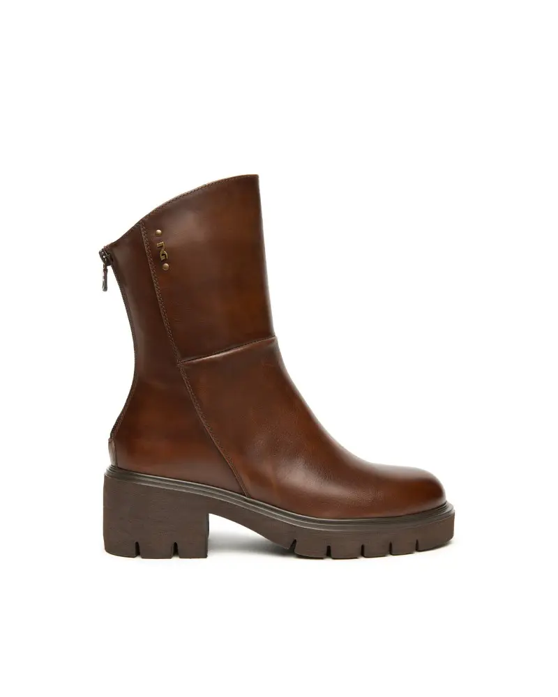 NERO GIARDINI stivaletti donna in pelle col. beige i514819d412 MARRONE