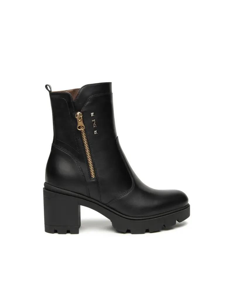 NERO GIARDINI stivaletti donna in pelle nero i514880d100