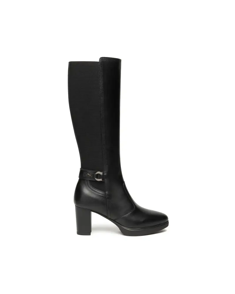 NERO GIARDINI stivali donna in pelle nero i514600d100