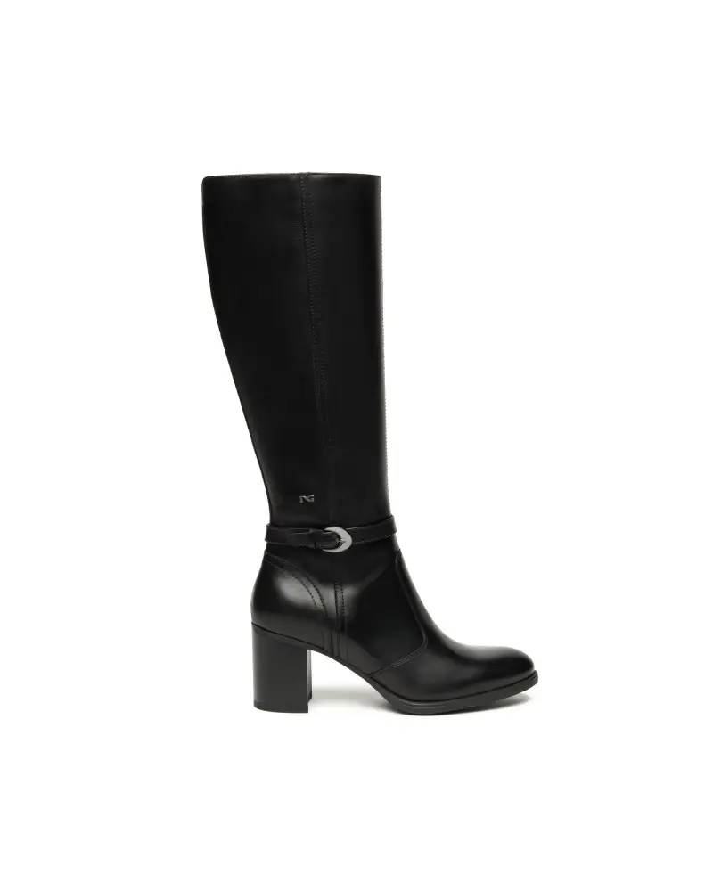 NERO GIARDINI stivali donna in pelle nero i514650d100