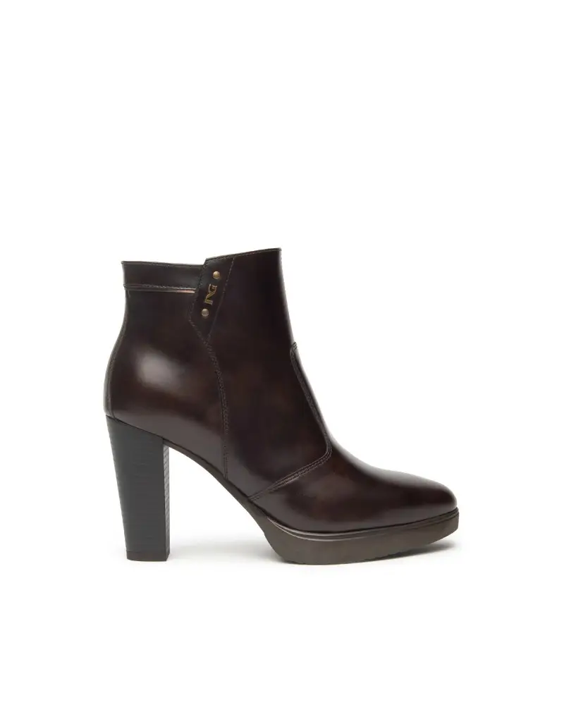 NERO GIARDINI tronchetti donna in pelle col. t.moro i513811d300 MARRONE