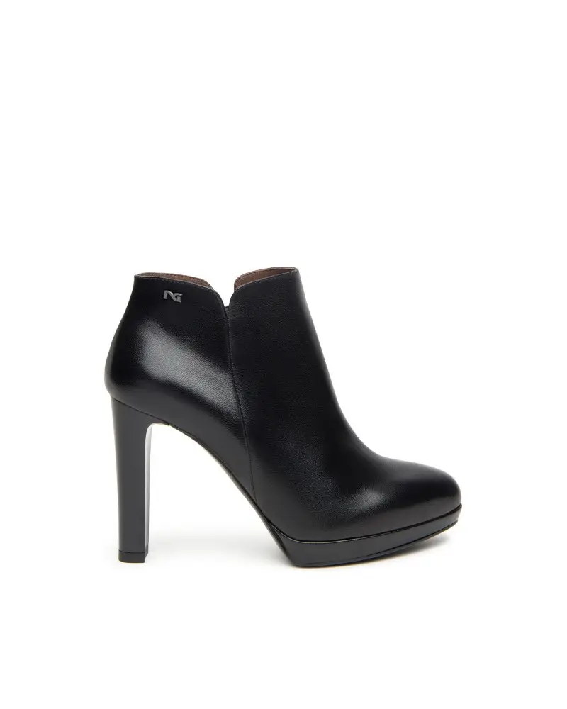 NERO GIARDINI tronchetti donna in pelle nero i410980d100