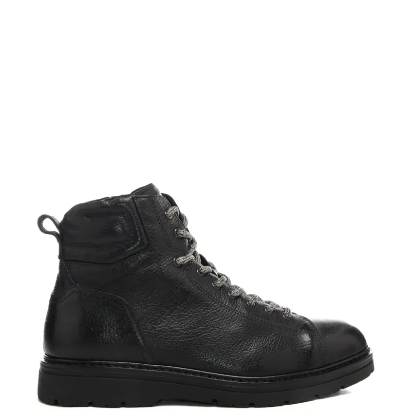 Nerogiardini anfibi bassi da uomo con lacci in tessuto intrecciato neri