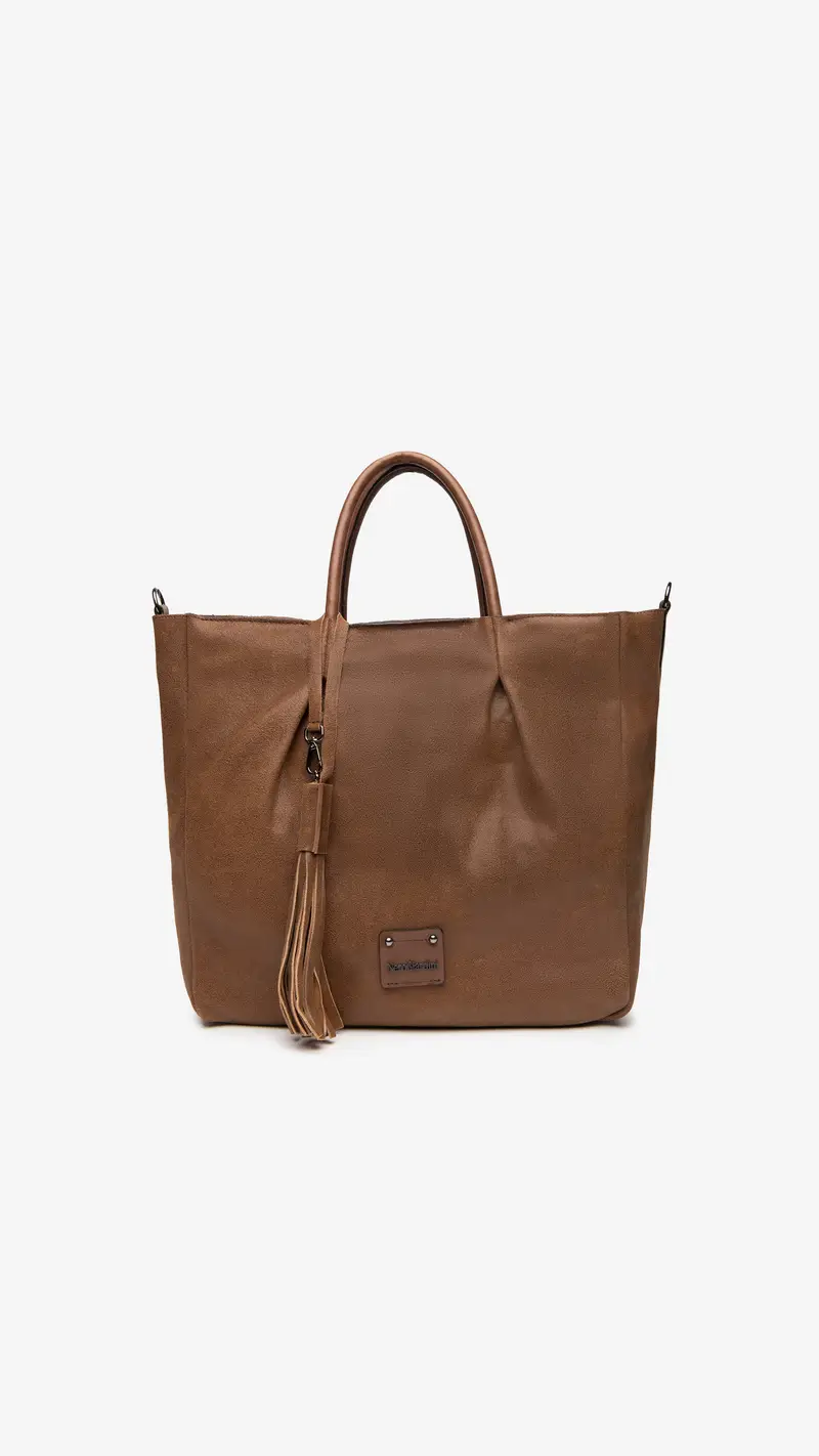 NeroGiardini Borsa Shopping da Donna in Pelle - Marrone