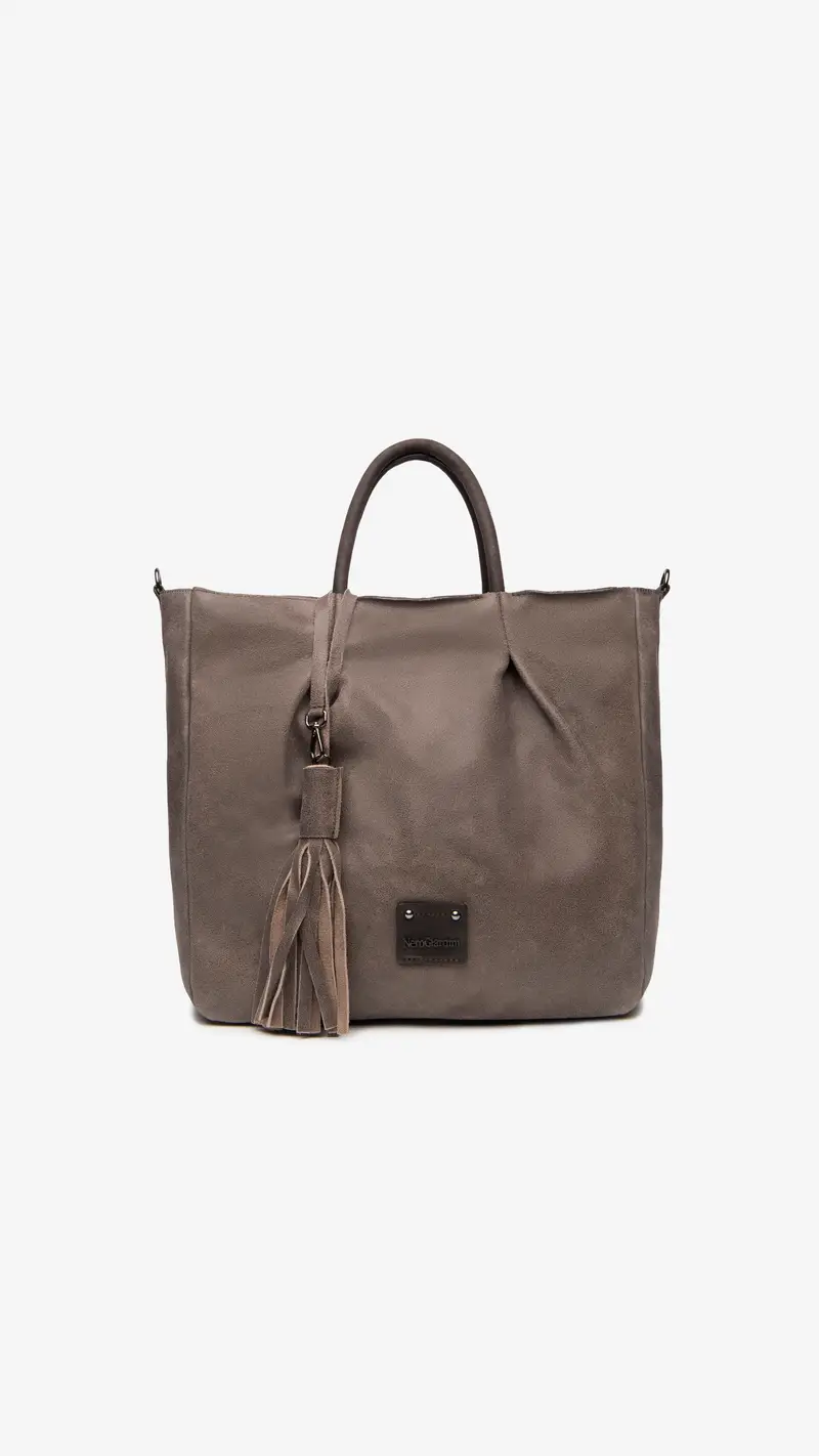 NeroGiardini Borsa Shopping da Donna in Pelle - Verde